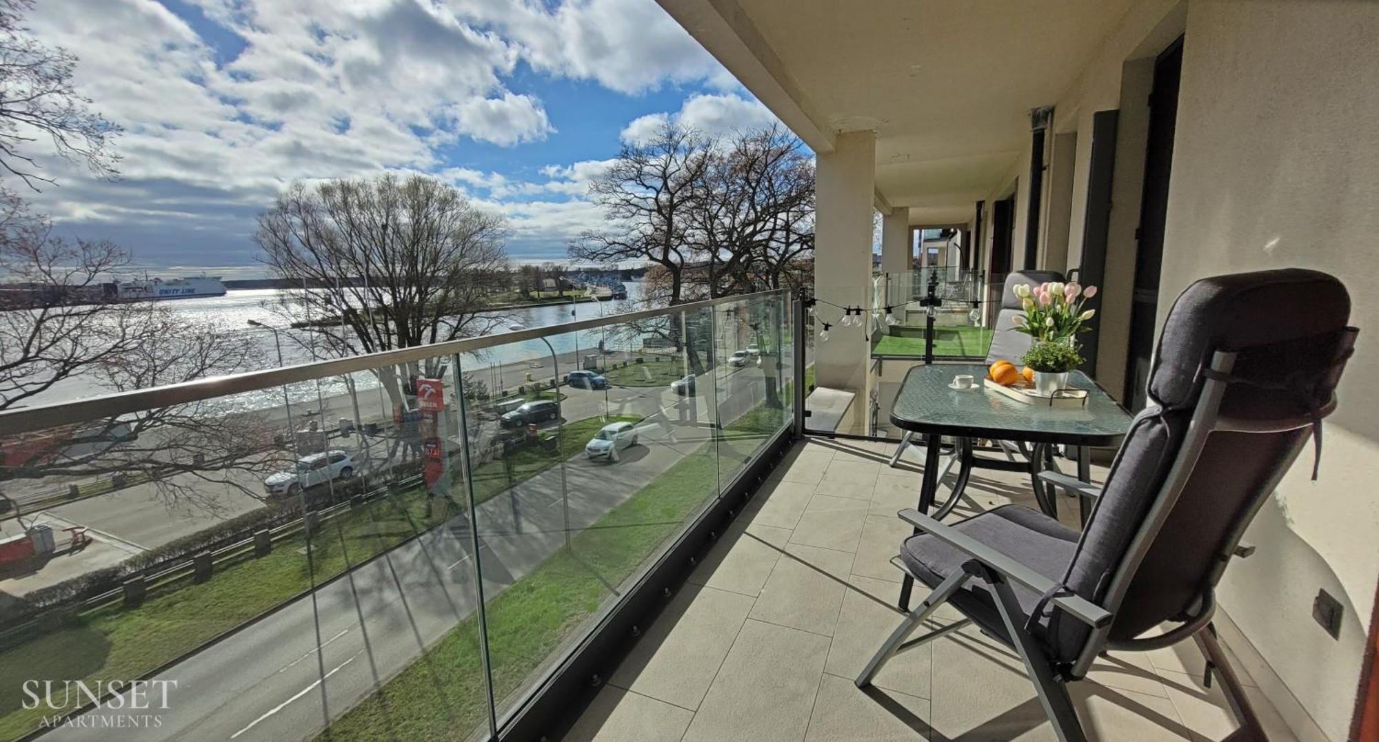 Sunset Apartments - Flotylla. Widok Na Port + Parking. Swinoujscie Exterior foto